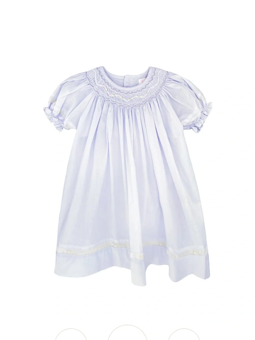 Petit Ami Lavender Smocked Puff Sleeve Dress - Picture 10 of 10